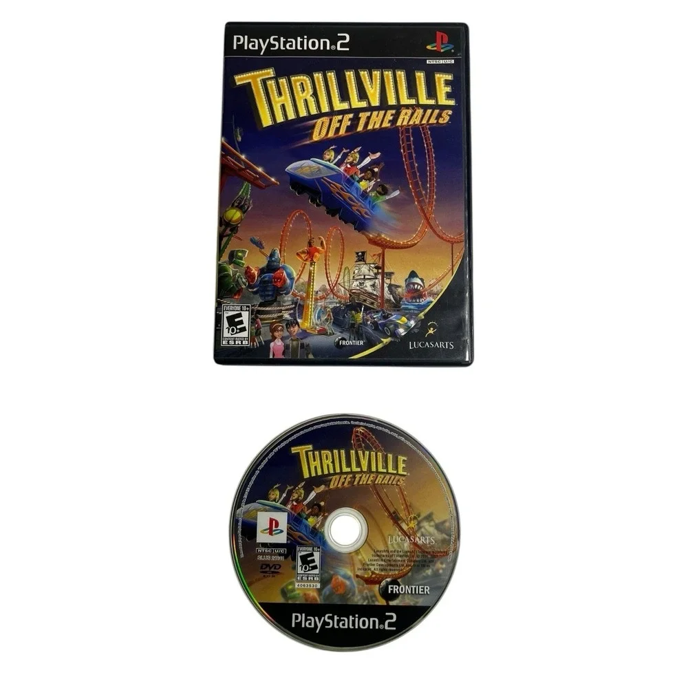 PlayStation 2 PS2 Thrillville Namcomuseum Tennis NBA 2K7 Dance Bundle Lot 6